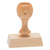 40 mm 6 lines wooden stamp